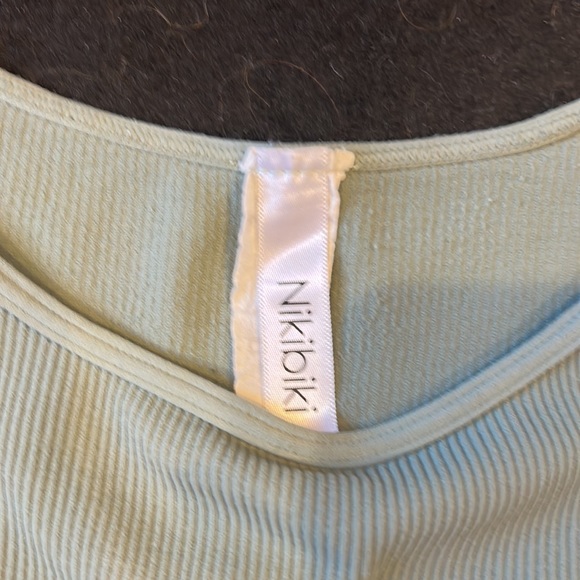 Nikibiki sage green tank top, OS - Picture 2 of 3